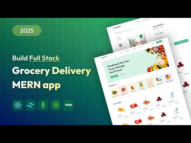 Create Full Stack Grocery Delivery Website Using MERN Stack | Placement Project In React JS