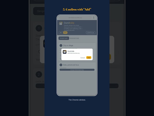 Add Domihélie on Samsung / Android