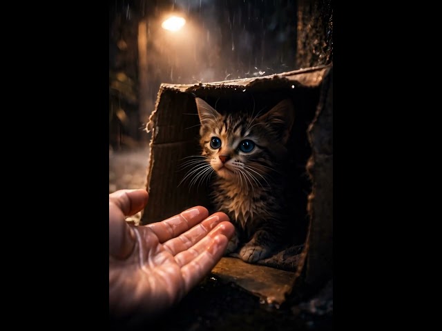 He Was Alone… Until Someone Cared ❤️#CuteCat#Kitten#SaveAnimals#HeartTouching#Motivation#PetLovers
