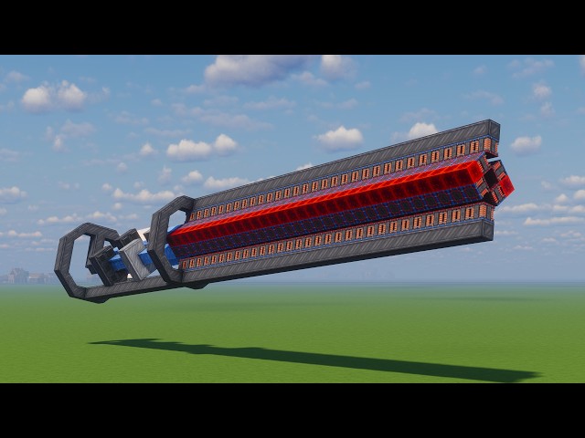making a giant overpowered supersonic railgun (in minecraft)