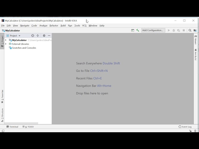 Java GUI Calculator with IntelliJ beginning (Part 1)