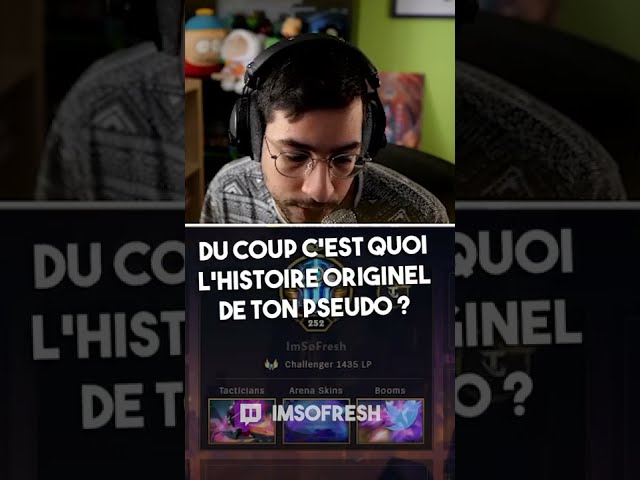 L'origine de mon pseudo