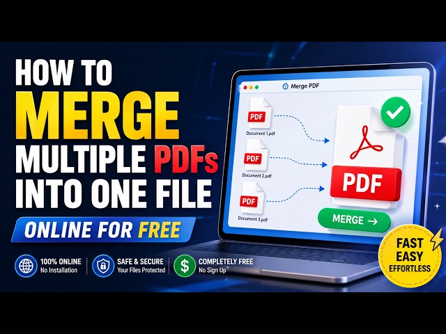 How to Merge Multiple PDFs into One File Online for Free01
