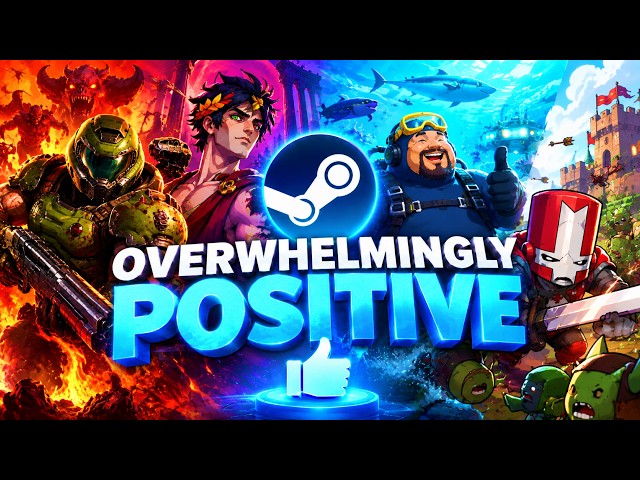 10 OVERWHELMINGLY POSITIVE Steam Games YOU NEED TO PLAY