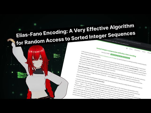 Elias-Fano Encoding: A Very Effective Algorithm for Random Access to Sorted Integer Sequences