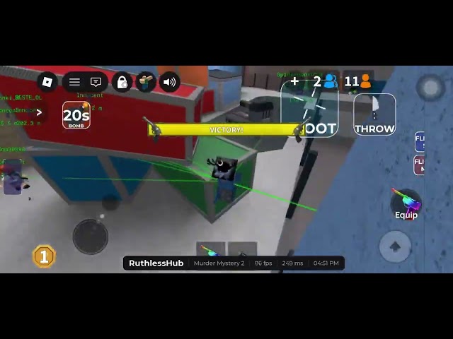 Mm2 free keyless script ruthless hub | Safe *grabgun, silent aim and more* | github 