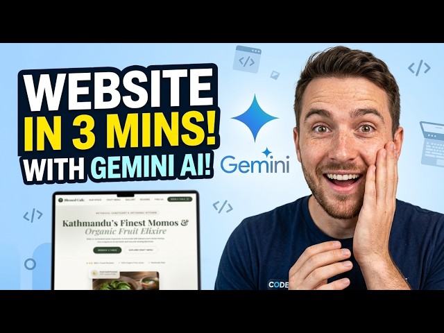 I Built a Full Interactive Web App in 3 Mins using Gemini AI!