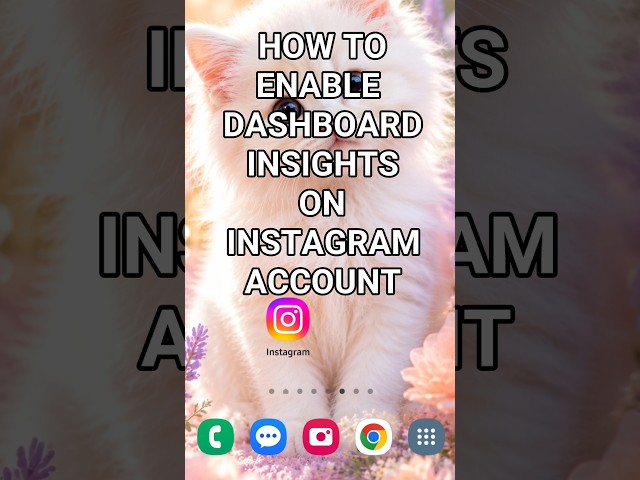 How To Enable Dashboard Insights on Instagram Account #instagramtutorial #instagramreels #howto