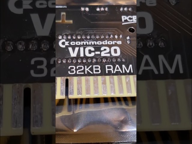 VIC 32KB RAM Board #commodorevic20 #vic20