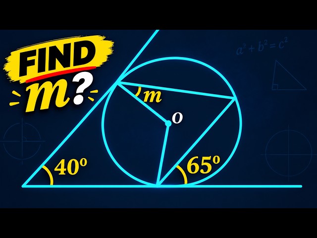 Find m Without Guessing! | Circle Geometry Problem