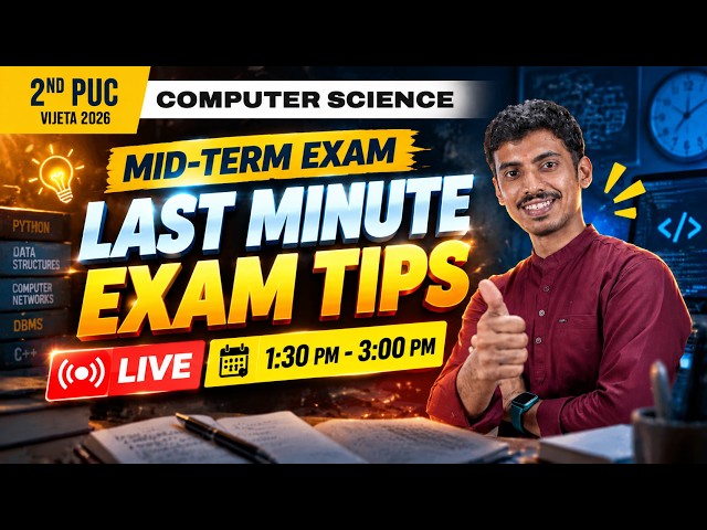 2nd PUC Computer Science Mid Term Sure Shot Questions | Karnataka Board