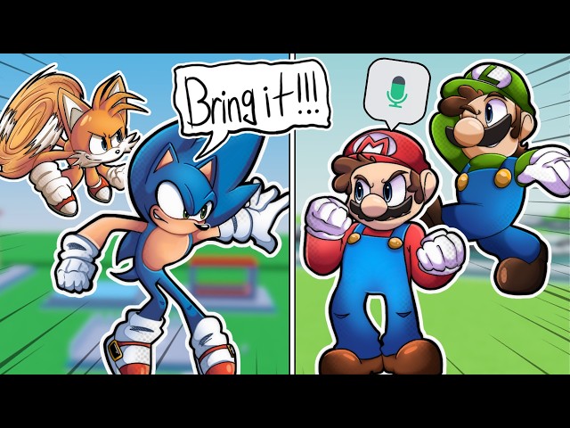 SONIC and MARIO CLASH in ROBLOX VOICE CHAT