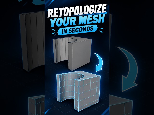 Retopologize your mesh #3dartist #3dmodeling #mayatips #mayatutorial #hardsurfacemodeling #viral