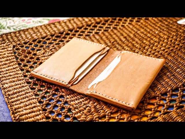 Simple DIY Leather Bifold Wallet - With PDF Pattern