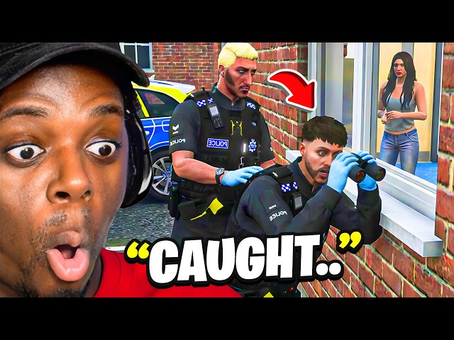 Crazy POLICE Officer CAUGHT SPYING on girlfriend In GTA RP..