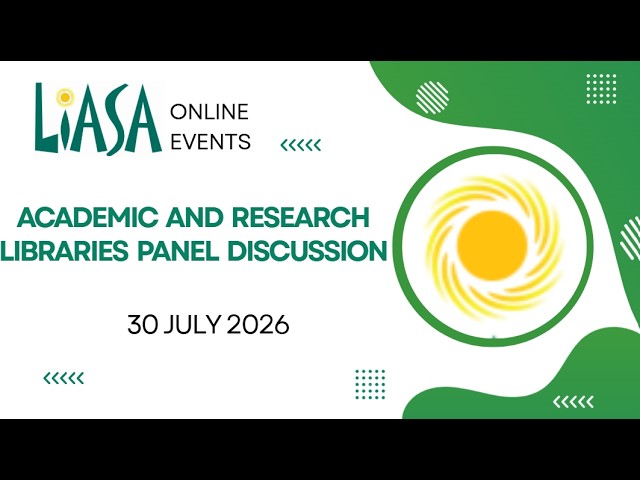 Academic and Research Libraries panel discussion - 30 July 2026
