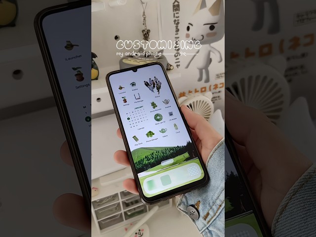 Android Phone Customization 🌷Aesthetic Theme I Make your phone aesthetic #aestheticphone #realmec53