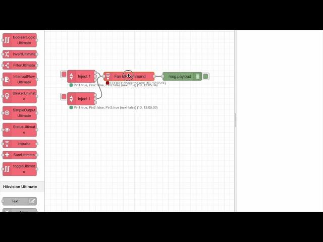 Impulse node for Node-Red