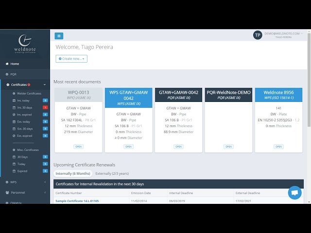 WeldNote, Welding Management Software Introduction