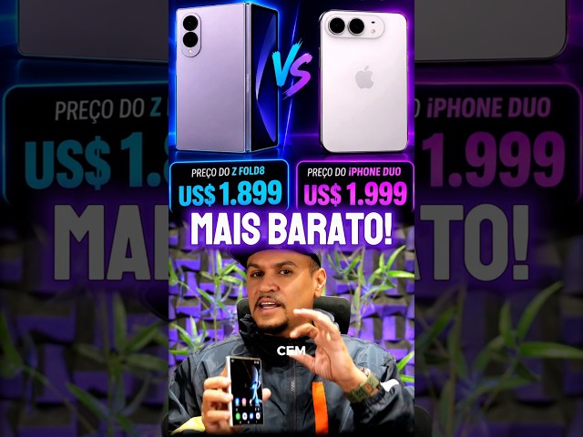 Por que o iPhone Duo é TÃO MAIS CARO que o Galaxy Z Fold8 no Brasil?