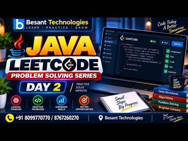 Java LeetCode Problems | Problem Solving & DSA Coding Practice | Besant Technologies