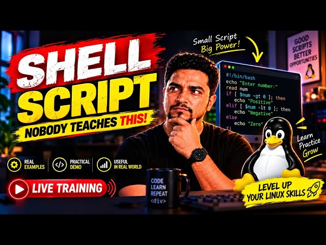 The Only Shell Scripting Tutorial You'll Ever Need! 🔥