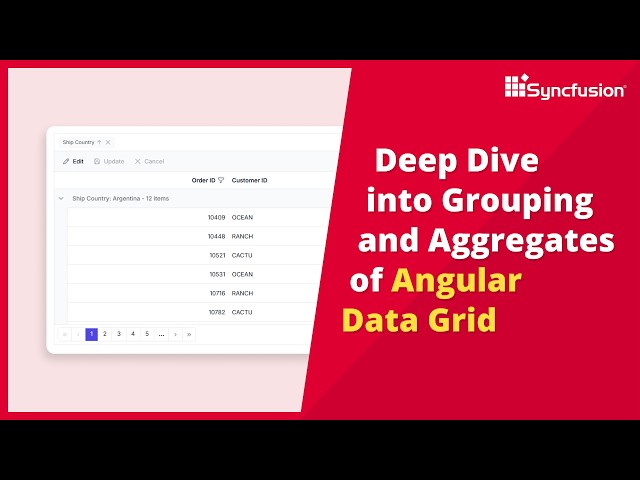 Deep Dive into Grouping and Aggregates of Angular Data Grid