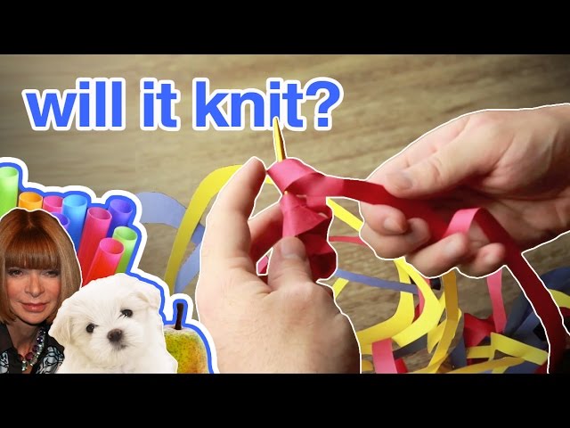 WILL IT KNIT? Knitting With Paper