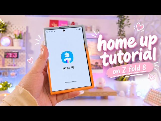 Samsung Home Up Tutorial ✨ | Customize Home Screen, Task Changer & Gestures on Z Fold 8 💜