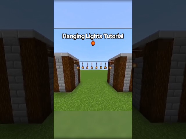 Hanging Lights Tutorial #minecraft#light#tutorial#funny#meme#reverse#sound#viral#shorts