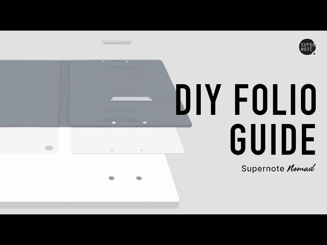 How to make a DIY folio for Supernote Nomad