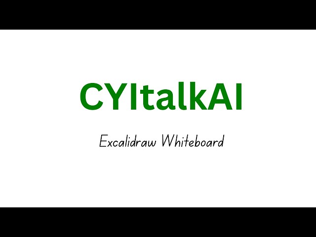 (prerecorded) LIVE tutorial of Excalidraw Whiteboard