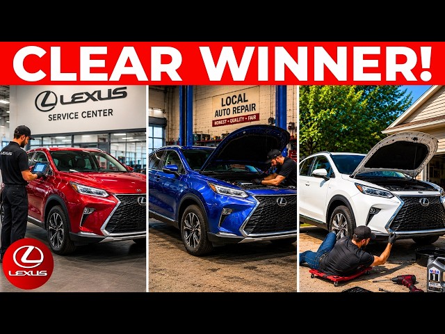 We Serviced 3 Identical Lexus RX with 100K Miles | Dealer vs Local Shop vs DIY (1 OBVIOUS Choice)