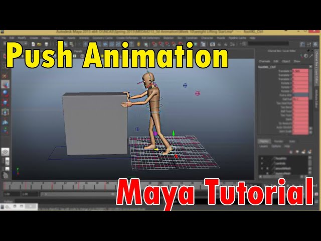 Push Animation [Maya Tutorial]  | Rees3D.com