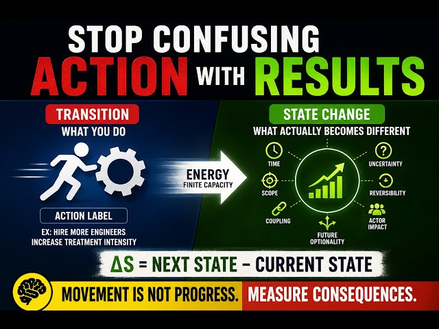 Why Action Is Not Progress: The Architecture of State Change