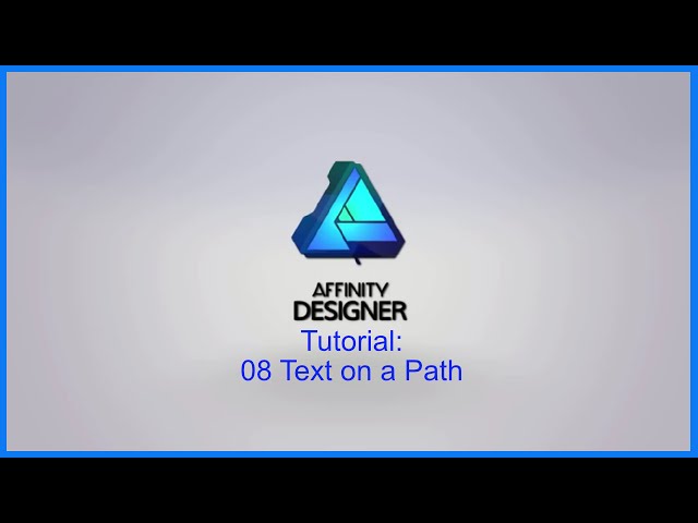 Affinity Designer #08-Text on a Path