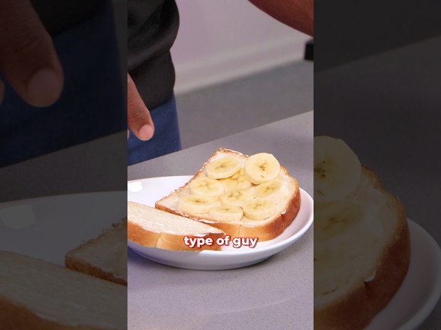 Trying a mayo and banana sandwich