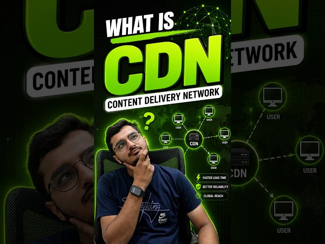 CDN Explained: How YouTube Loads Videos Faster 🚀 #shorts #networking #cdn