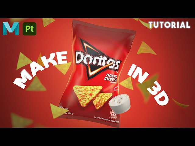 Create 3D Doritos Chips Modeling in Maya - Complete Tutorial