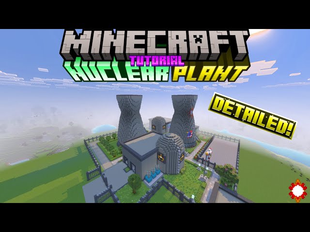 Minecraft Nuclear Power Plant Reactor Tutorial | Minecraft How to Build Nuclear Power Plant Reactor