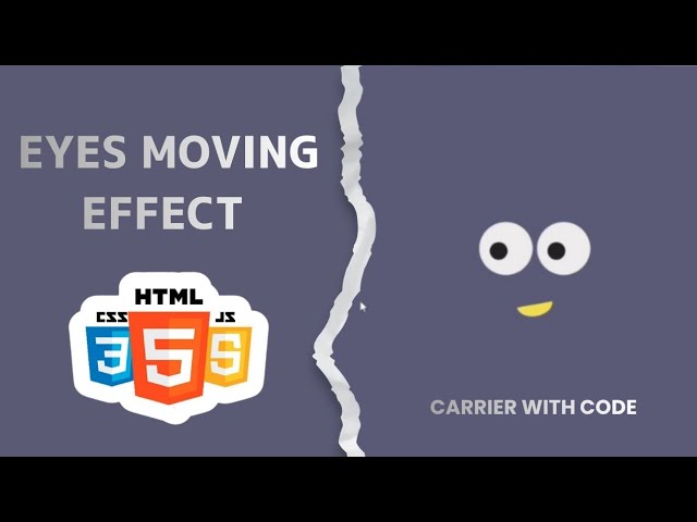 👀 Eyes Moving Effect Using HTML, CSS & JavaScript | CWC 