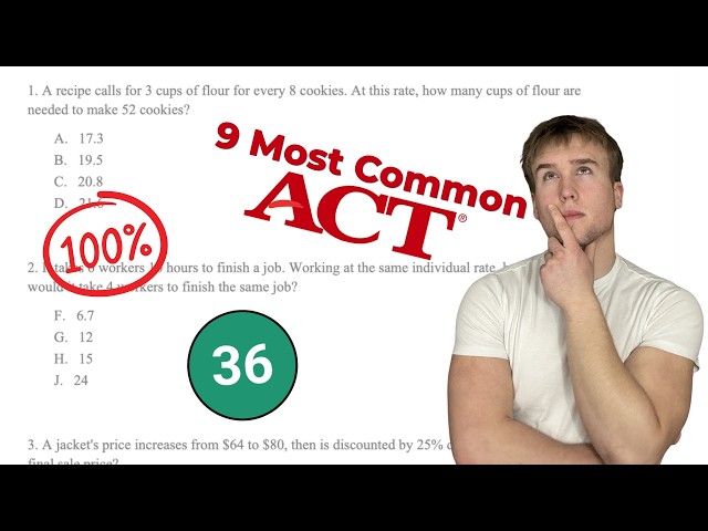 The 9 Most Common Enhanced ACT® Math Problems (Study These First)