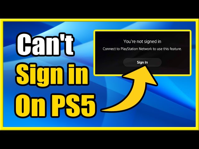 How to FIX Can't Sign into PS5 Account (Login Error Tutorial)