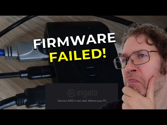 How I Fixed My Elgato HD60 X After a Failed Firmware Update