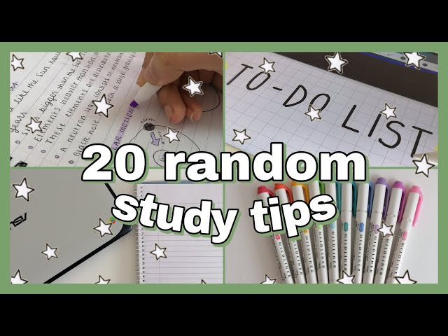 20 random study tips 📗 tips, tricks and small secrets to help you survive school