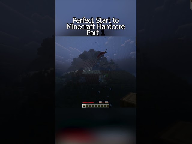 My Hardcore Minecraft Journey Began... #shorts #minecraft