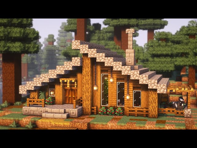 Minecraft: How to Build an Amazing Taiga Starter House | Easy Survival Tutorial