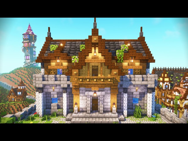 Minecraft Medieval Barracks Tutorial (Survival Friendly Build)