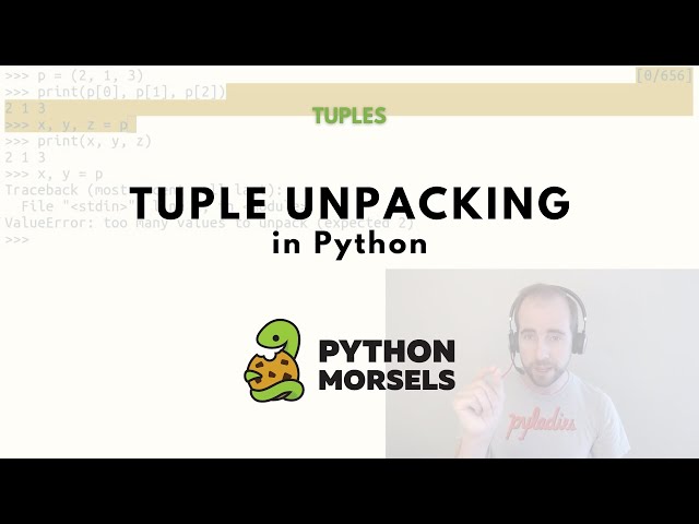 Tuple unpacking in Python
