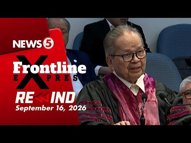 Frontline Express Rewind | September 16, 2026 #FrontlineExpressRewind